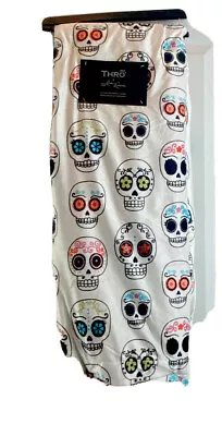 Halloween Blanket Throw Sugar Skull Sherpa 50”x70” Thro By Marlo Lorenz NEW • $49.99