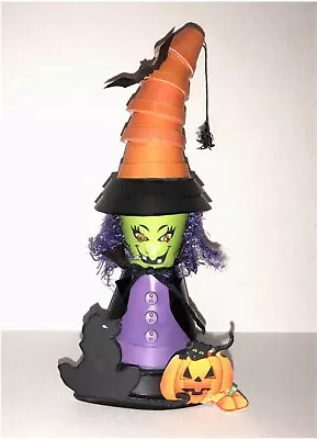 Dollhouse Miniature 1:12 Scale Halloween Flowerpot Witch Porch Sitter Kit • $3