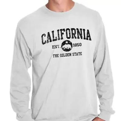 Vintage California Flag Vacation Souvenir Long Sleeve Tshirt Tee For Adults • $22.99