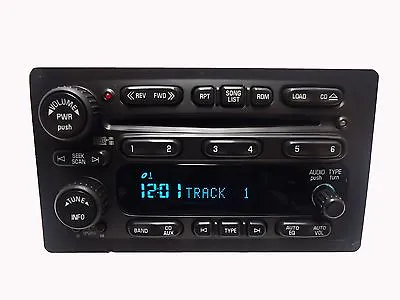 $265.50 • Buy 03 06 GMC Chevrolet OEM Factory RDS Stereo AM FM Radio 6 Disc Changer CD Player