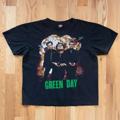 RARE 2004 Green Day American Idiot Era TShirt Size XL Billy Joe Armstrong • $150