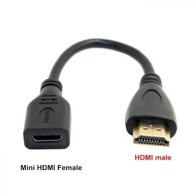 HDMI Male To Mini HDMI Female Adapter Cable Convertor New High Speed • $2.98