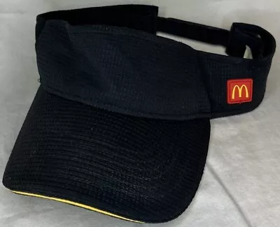 McDonalds Visor Crew Employee Fast Food Patch Logo Apparel Snapback Work Cap Hat • $13.49