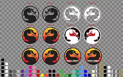 Mortal Kombat Decal Sticker Dragon Car Truck Window Bumper Motorcycle Helmet • $10