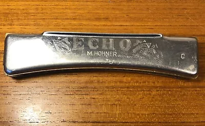 Vintage Harmonica M Hohner Echo Key Of C Curved Made In Germany 20 Hole • $25