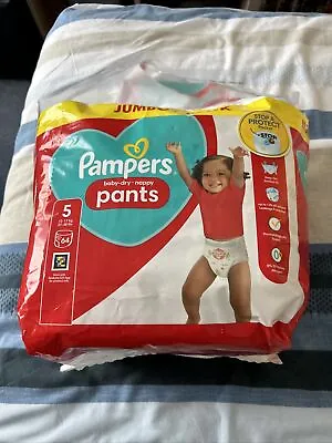 Open Pack Of 47 Pampers Baby Dry Nappy Pants Size 5 SOLD AS SEEN • £5