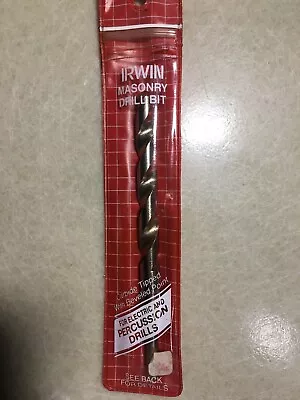 IRWIN~Carbide Tipped~MASONRY DRILL BIT~7/16 INCH X 6 INCHES LONG~DRILL BIT • $12.99