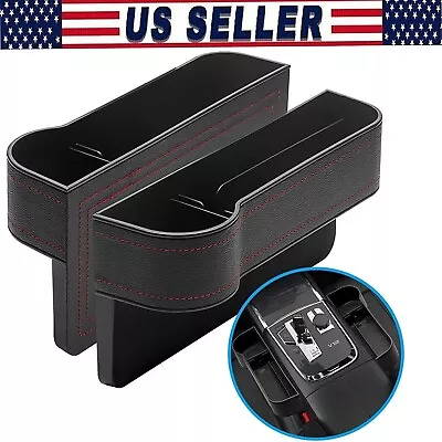 2X Car Seat Gap Filler Organizer Multifunctional Auto Console Side Storage Box • $15.90