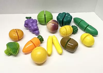 Pretend Play Food Hook And Loop Fruits Vegetables Sliceable Lot • $9.99