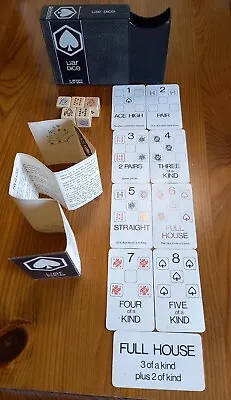 Vintage ONSWORLD Liar Dice Game Jackpot Original Box Full Cards  Instructions UK • £14.90