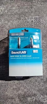 5m Gold SVHS S-Video Cable Lead 4Pin Mini Din Male To Male • £1