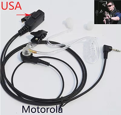 Covert Tube PTT Headset/Earpiece Talkabout Walkie Talkie 2.5mm 1-Pin US • $8.99