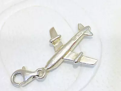 Thomas Sabo Charm Club Sterling Silver Plane Aeroplane Heart Clip On Charm • $29