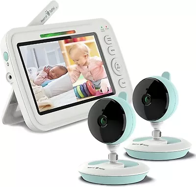 Heart Of Tafiti Baby Monitor With Cameras And Night Vision 5  720P HD Quad View • £110