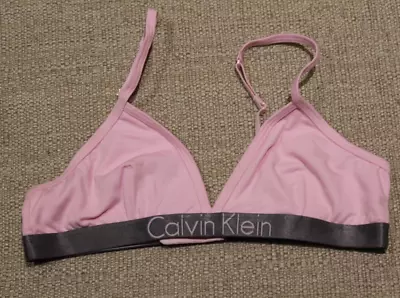 GIRLS CALVIN KLEIN BRA In PINK Age 14/16 164 - 176 Cm • £4.99