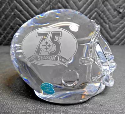 Tiffany And Co Pittsburgh Steelers Nfl Football Team Crystal Helmet 75th Season • $124.95