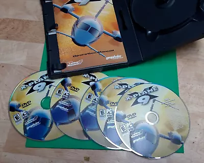 X-PLANE 9 Flight Simulator Game • PC DVD-ROM (6 Disc Set - 2009) With MANUAL • $15.43