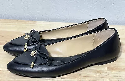 Michael Kors Women's Nancy Black Leather  Flats Size 6 • $35