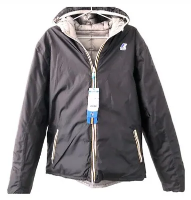 K-way Jacques Cold Buster Thermo Plus Down Coat Jacket Reversible Hood Nwt L • $349