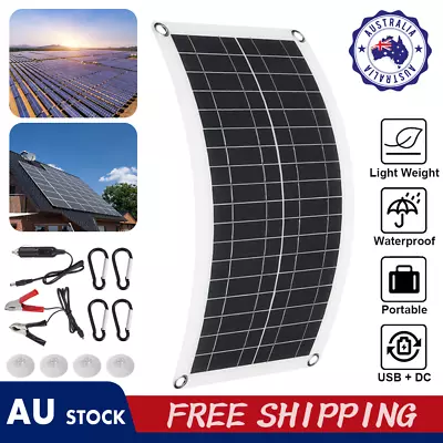 100W Solar Panel 12V 400 Watt Mono Caravan Camping Power Charging Battery • $42.71