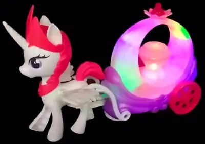 Bump & Go Diamond Horse My Little Pony Walking Unicorn Girls Toy Lights & Music • £11.99