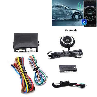 Smart Engine Start With Phone Remote Control Car One-Key Stop Button System Kit • $47.96