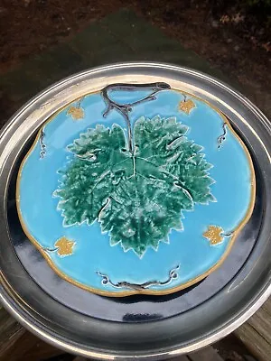 Majolica Leaf Compote Designed By Joseph Holdcroft  • $79.99