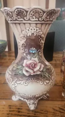 Vintage Vase Capodimonte Approx 26 Cm • $80