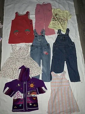 Toddler Clothing Lot Mini Boden OshKosh Vintage Overalls Dresses 24 Months 2-3T • $35.55