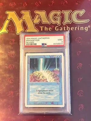 1994 MTG Magic The Gathering ~ Revised (3rd) ~ Braingeyser ~ PSA 9 MINT • $27