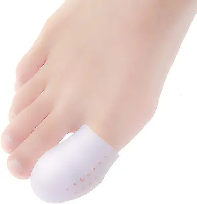 10 Pack Big Toe Protectors Gel Toe Caps New Breathable Silicone Toe Covers Wit • $13.09