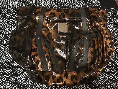 Miche Demi Bag Purse Shell LISA Leopard Glossy Vinyl Cover Only Retired $60 GUC • $18.95