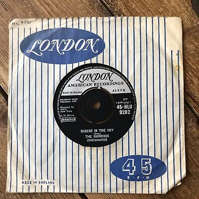 £4.99 • Buy The RAMRODS – Riders In The Sky / Zig Zag 1961 UK 7  LONDON Fabulous NrMINT