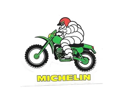 Rare / Sticker - Michelin: Motorcycle Cross Terrain Bibendum Tire Tyre / Stickers • $15.95