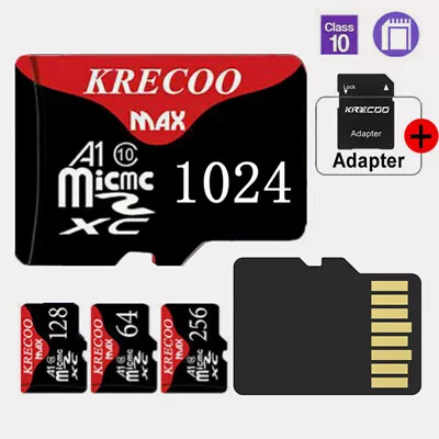 Ultra Micro SDXC Memory Card 256GB 1024GB Class10 U1 Flash TF Card For Dash Cam • $9.29