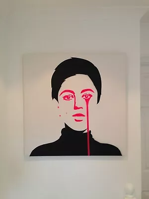 £1995 • Buy Pure Evil Canvas - Rare 1/1 - Andy Warhols Nightmare - Comes With Teardrop