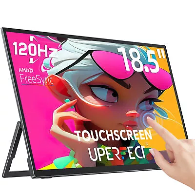 Used 18.5  120Hz Touchscreen Portable Monitor 1080P For Xbox PS Gaming Switch  • $159.99