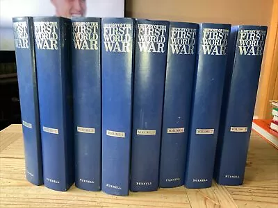 Purnell's History Of The First World War Volumes 1-8 Full Binder Set. • $93.25