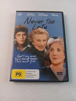 Never Too Late - Movie - Dvd Rated PG - Region 4 PAL - Corey Haim  Olympia Duka • $13.50