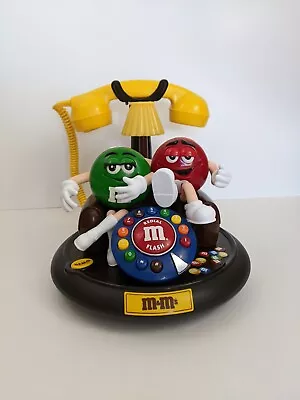 M&M's Candy Talking Light-Up Telephone  Red And Green On Brown Couch  • $55