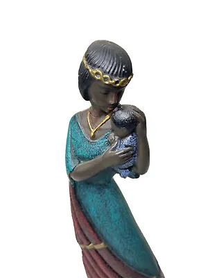 Mahogany Princess Figurine Parastone Woman With Child Enesco 1995 Collectible • $13.97