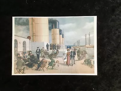 Deck Of The Titanic Mayfair Cards Postcard • £0.99