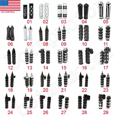 $25.76 • Buy Motorcycle 1  Handlebar Hand Grips For Yamaha V Star 650 950 1100 1300 Classic