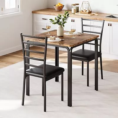 Dining Table For 2 Wood Modern Dinette With Upholstered Dining Room Furniture    • $122.99