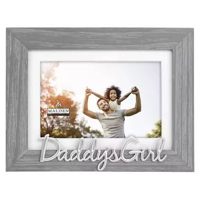 Malden International Designs 5X7 Daddy’s Girl Gray Distressed Modern Photo Frame • $20