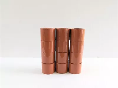 Vintage Vera Neumann Brown Napkin Rings Acrylic Japan NWT 1980's Set Of 12 • $25.99