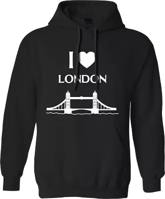 I LOVE LONDON Hoodie UK United Kingdom Great Britain England Country Gifts • £16.99