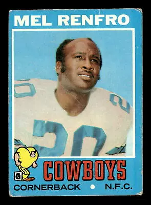 Mel Renfro 1971 Topps #118 Dallas Cowboys Poor • $2