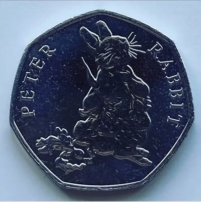 2018 Peter Rabbit 50p Coin Fifty Pence Beatrix Potter • £8.99
