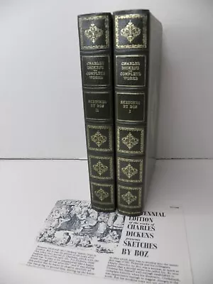 Charles Dickens Complete Works Centennial Edition Sketches By Boz I & Ii Green • £15.83